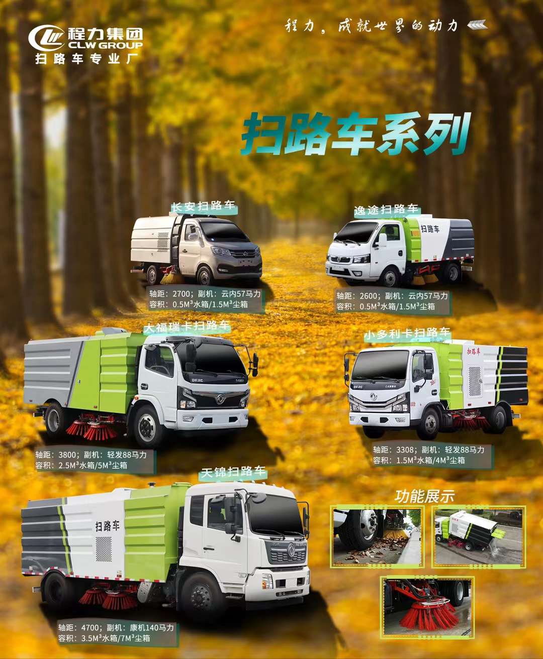 程力清掃車系列怎么選車型？